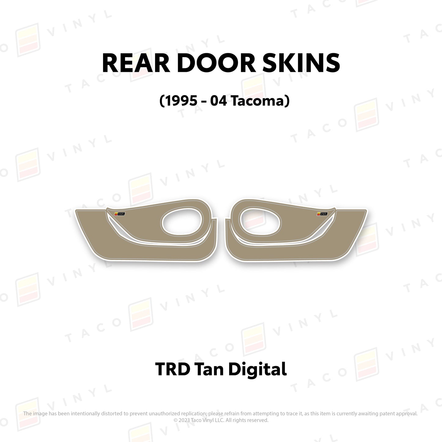 1995-04 Tacoma Door Skins (Lower Section)