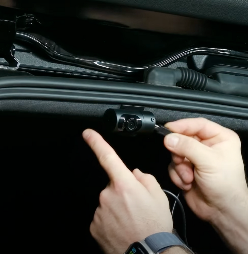 Universal Rear Dash Camera Mount | Rear Headliner Attachment