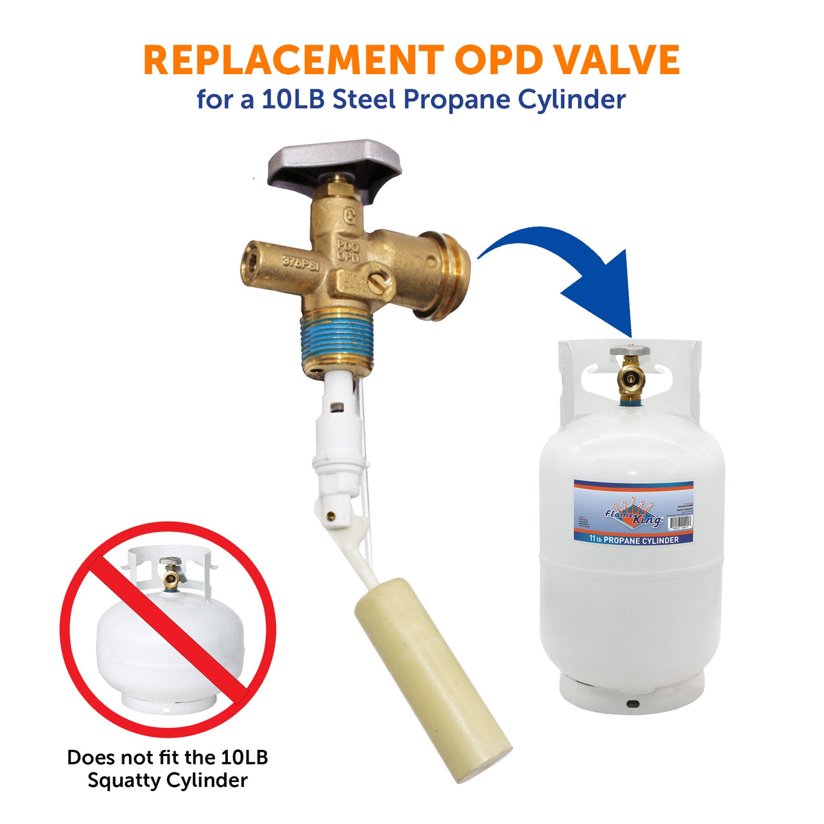 Flame King 10lb OPD Valve