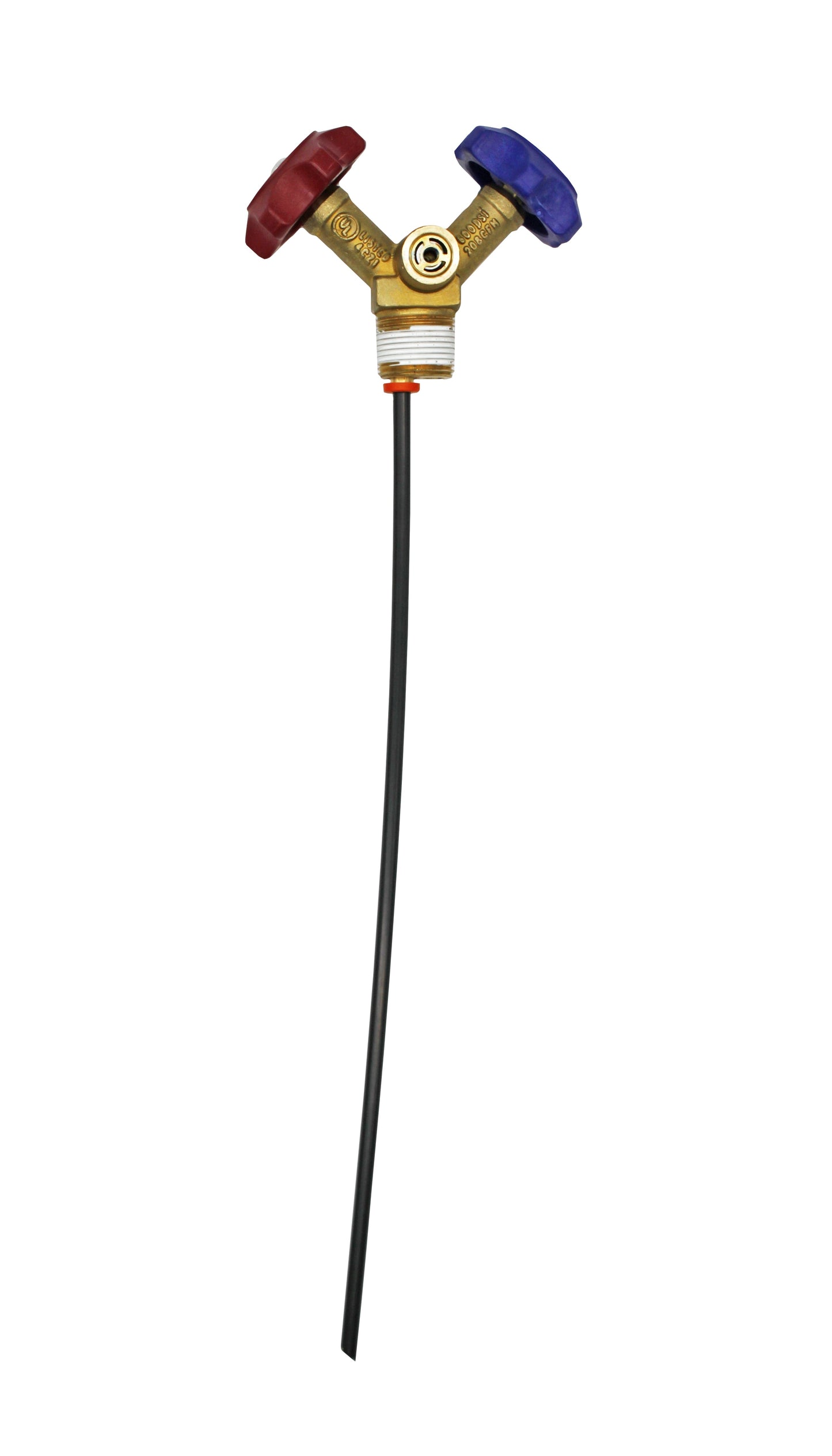 Flame King Y-Valve w/Aluminum Dip Tube & Filter for 50LB Refrigerant Tanks