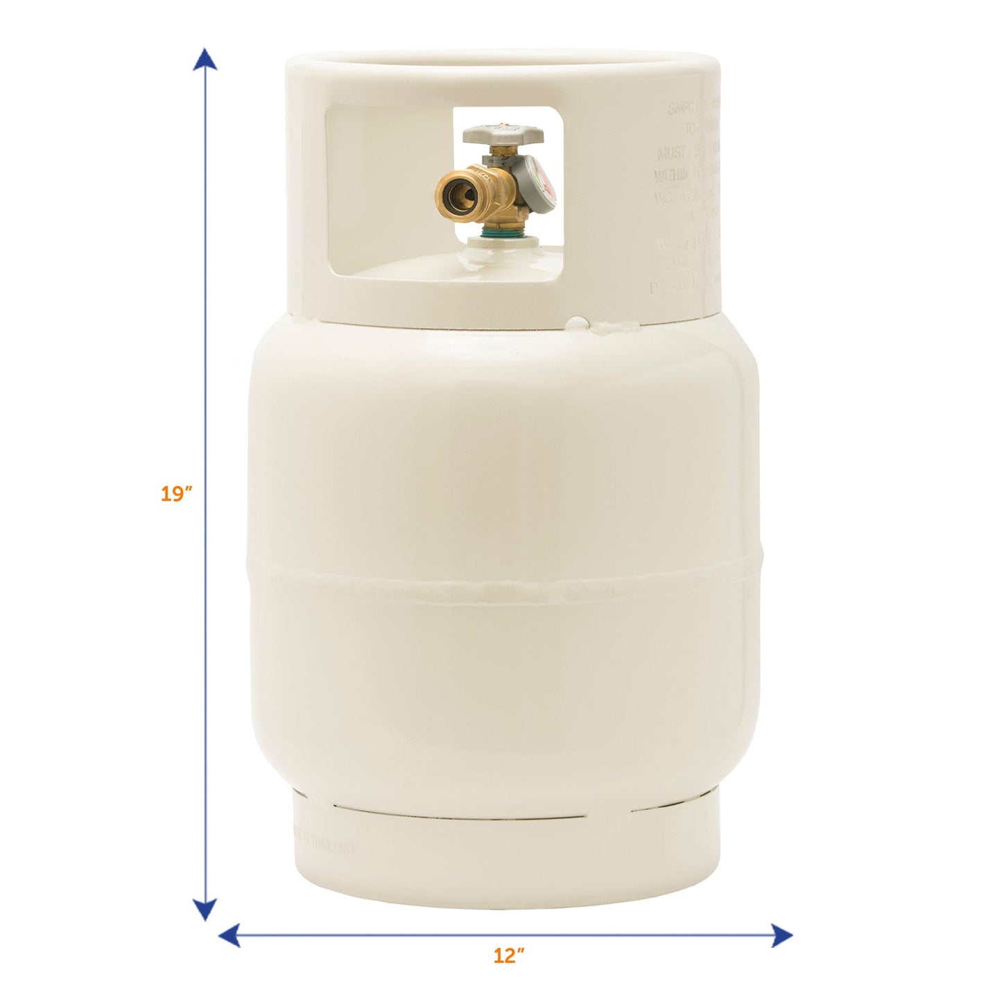 Flame King 20lb Single Spud LP Buffer Tank with Gauge