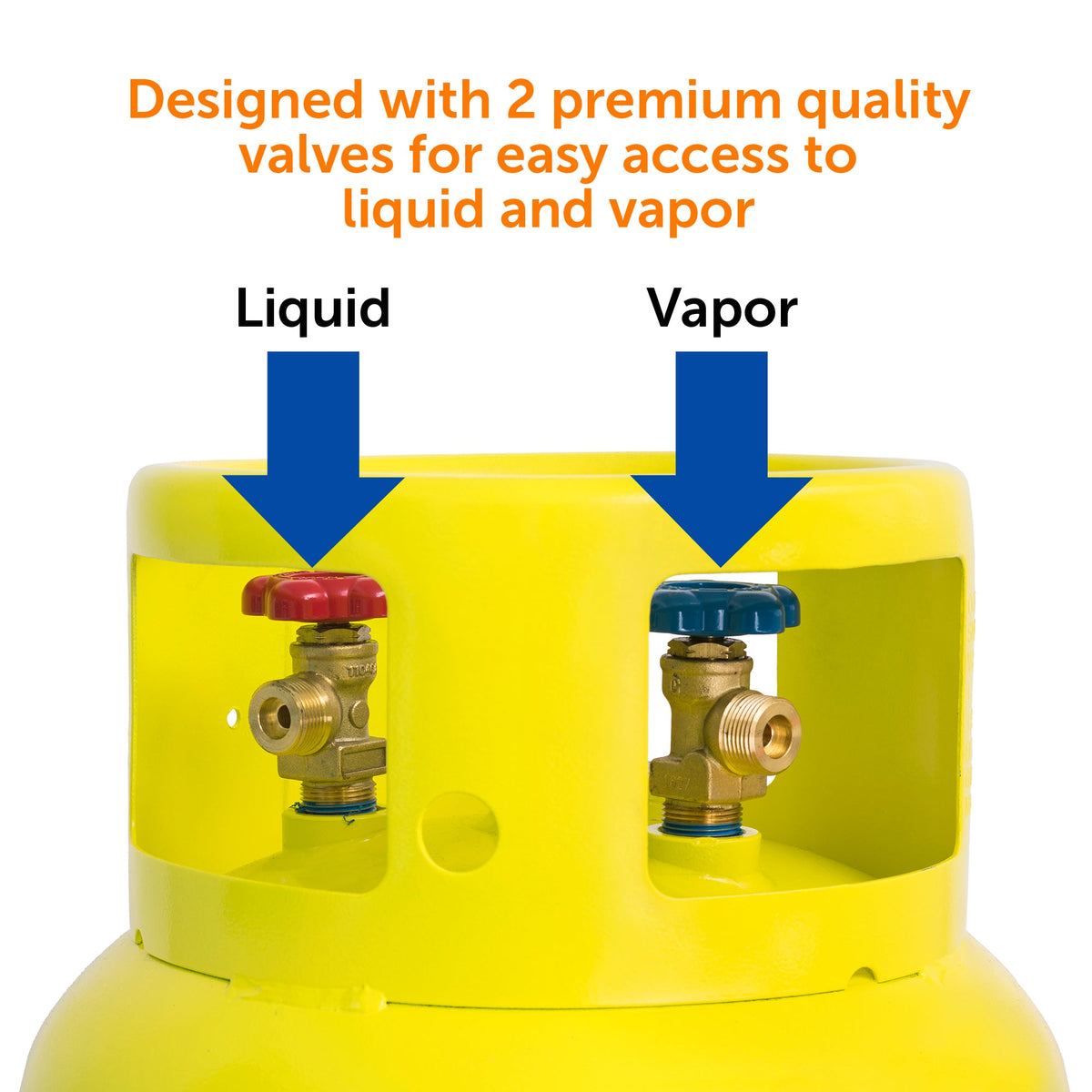 Flame King 239lb Refrigerant Tank Recovery Cylinder 400 PSI For A2L Refrigerants