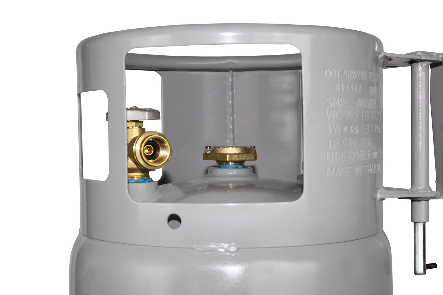 Flame King 40lb Horizontal & Vertical Empty Propane Cylinder with OPD & Wheels
