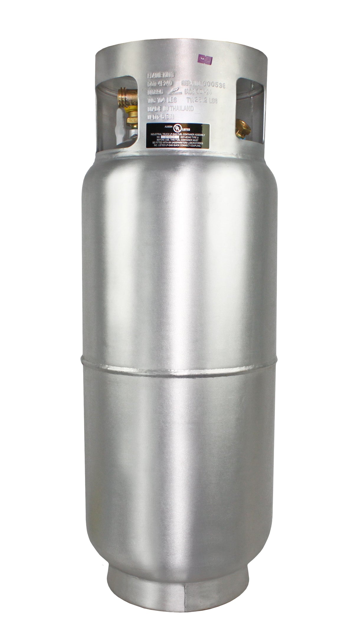 Flame King 43.5lb Aluminum Forklift Propane Tank Cylinder with Gauge