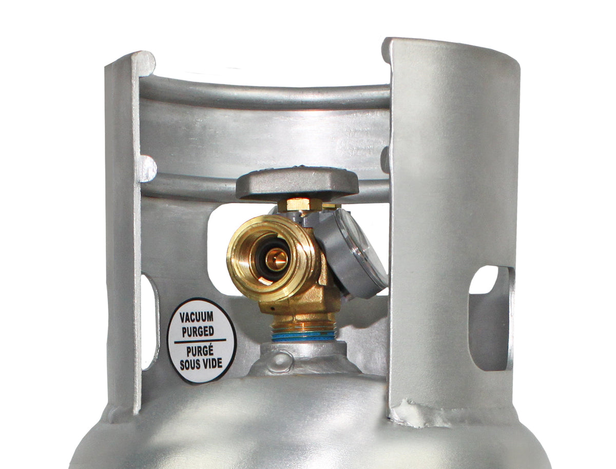 Flame King Lightweight 5lb Aluminum Propane Tank LP Cylinder with OPD & Gauge