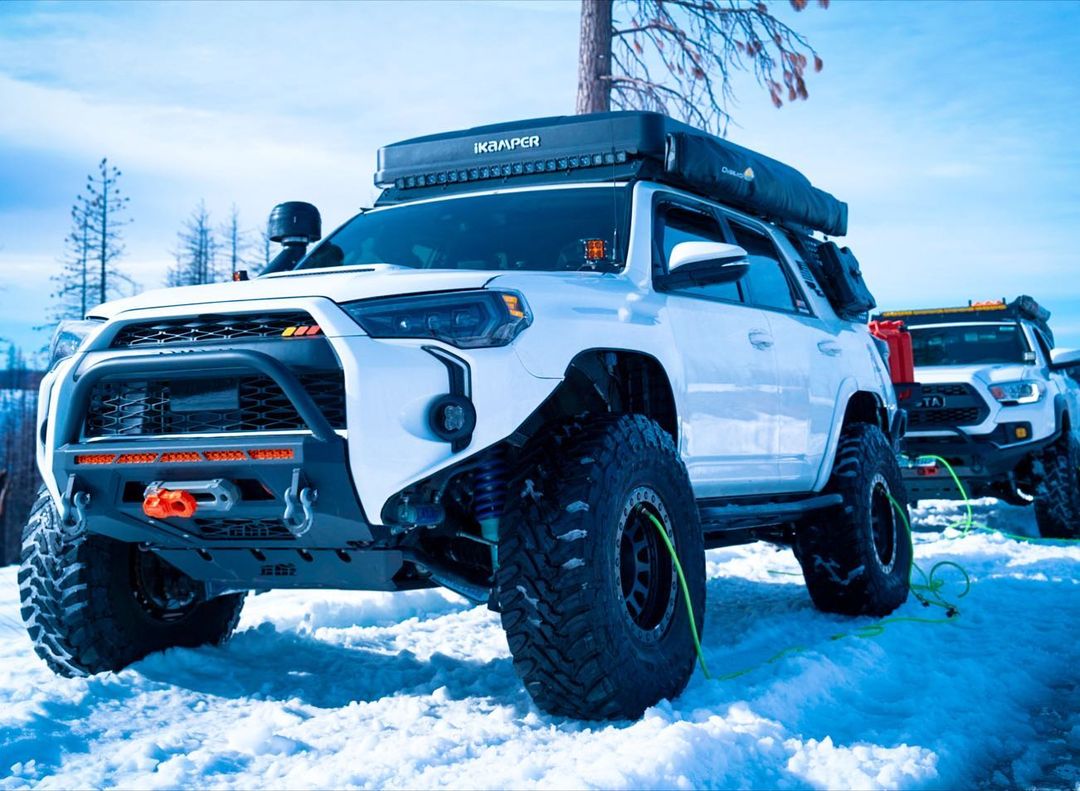 LED DRL Fog Light Fang Bezel Kit for 4Runner (2014-2024)