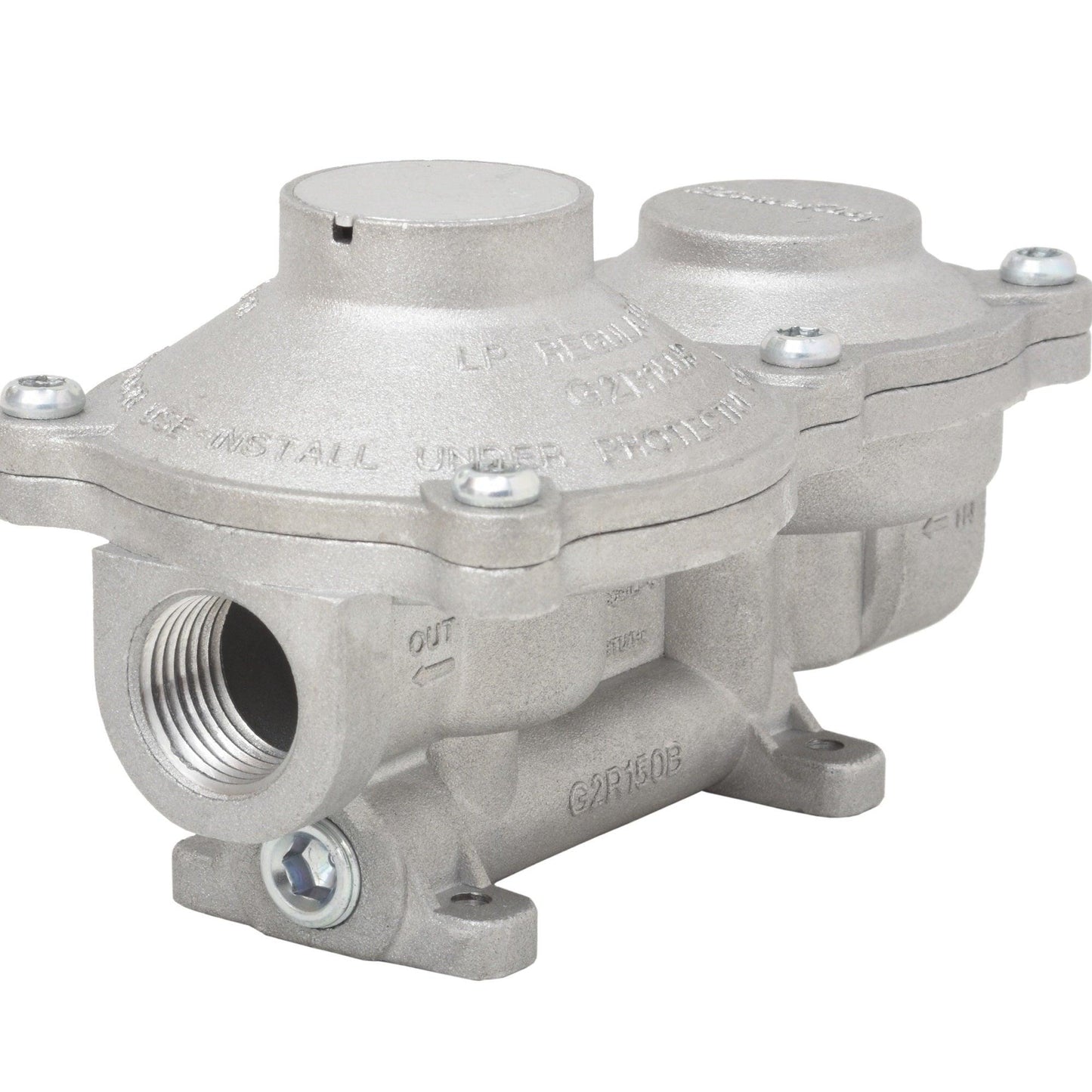 Flame King 2-Stage 150,000 BTU Propane LP Vertical Super Compact Regulator