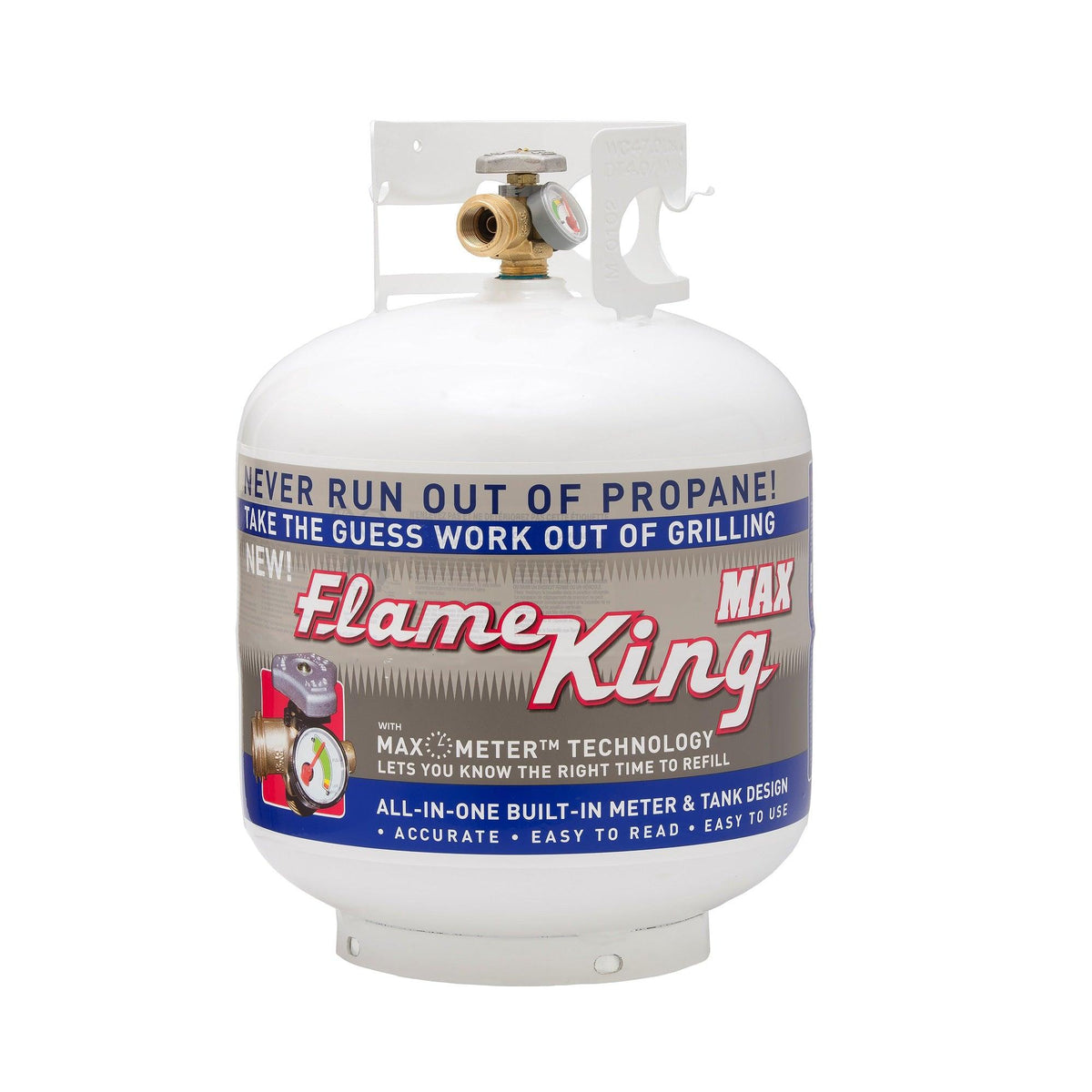 Flame King 20lb Propane Tank LP Cylinder with OPD & Gauge