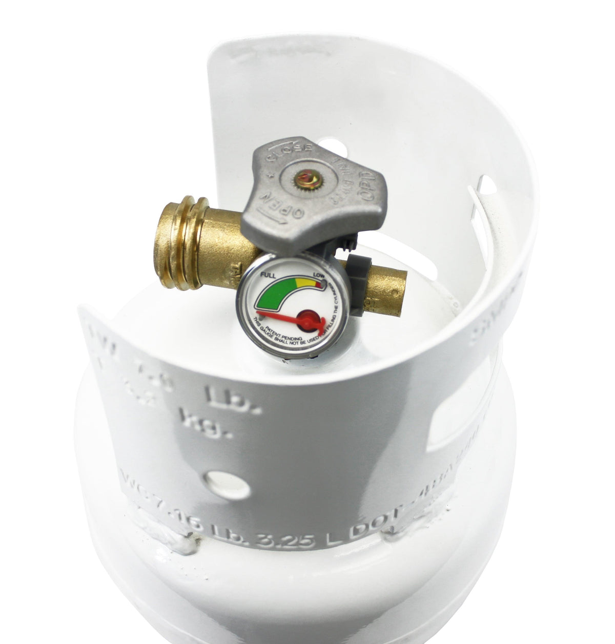 Flame King 3lb Propane Tank LP Cylinder with Gauge and OPD