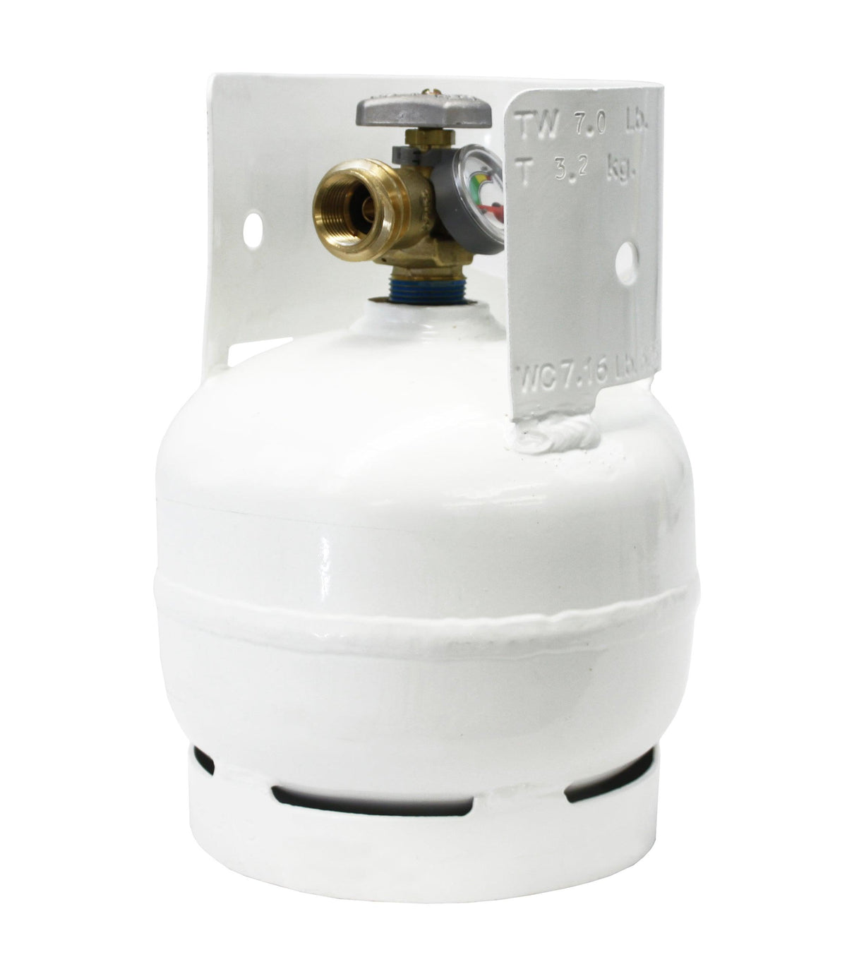Flame King 3lb Propane Tank LP Cylinder with Gauge and OPD