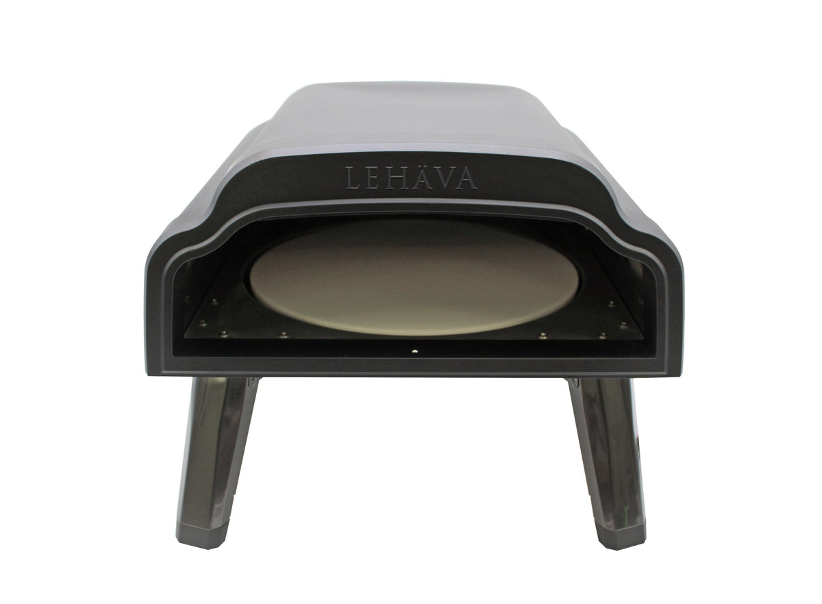 Flame King Outdoor Portable 14-inch Propane Pizza Oven Gas 360 Degree Rotating Stone