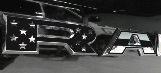 Premium Cast Matte Black Die-Cut Vinyl Flag Decals for 2019-2025 RAM Doors