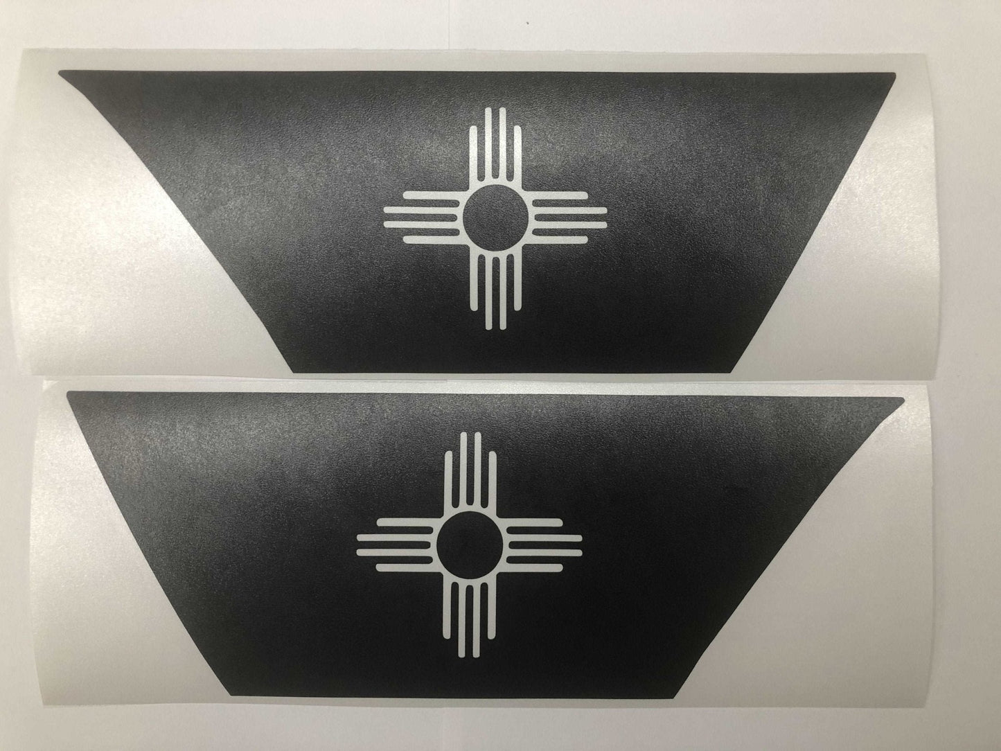Premium Cast Matte Black Vinyl Flag Decals for Wrangler JL and Gladiator Fender Ventsx2