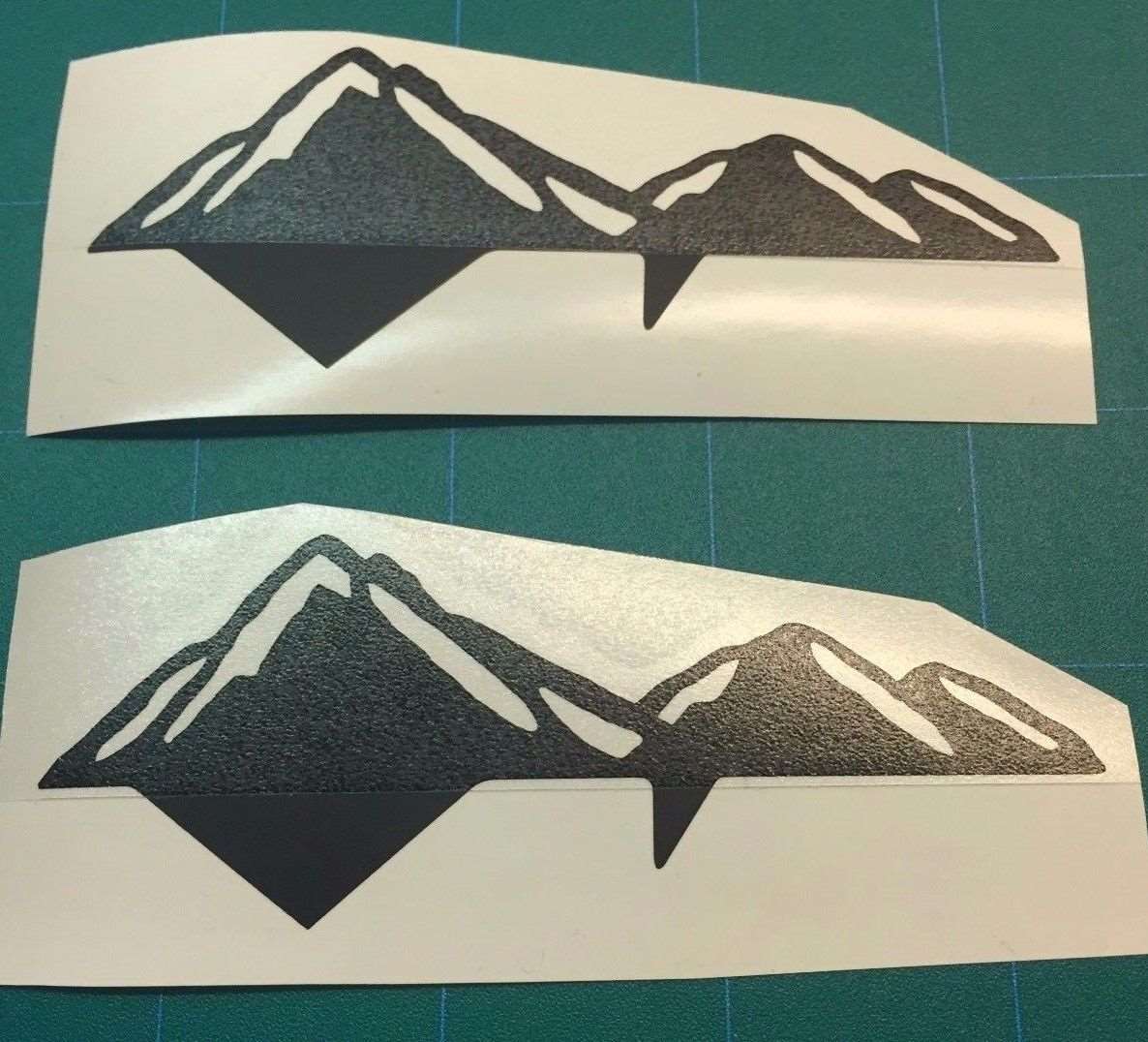 Premium Cast Matte Black Vinyl Decal Mountains for 2016-2025 Tacoma Doors