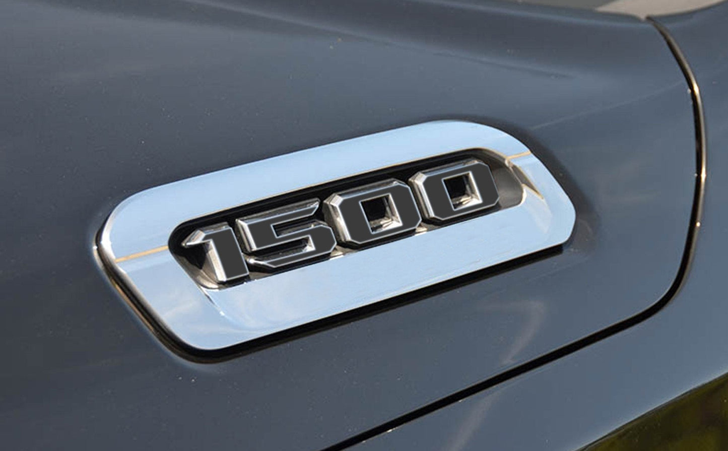 Premium Cast Vinyl Decal Number Inlays for 2019-2025 RAM 1500 Hood x2