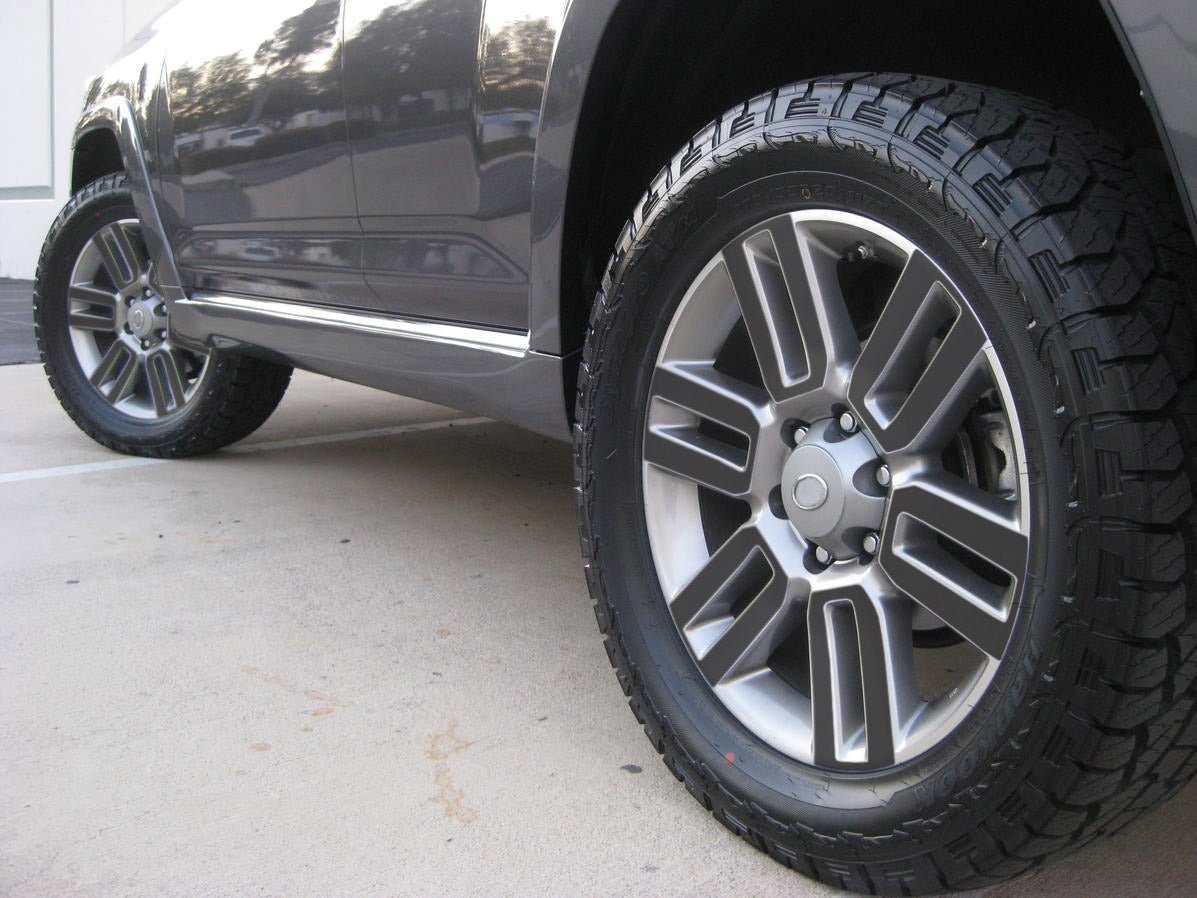 Premium Cast Vinyl Decal Inlays for 2011-2024 4Runner Limited/TRD Sport Wheels x4