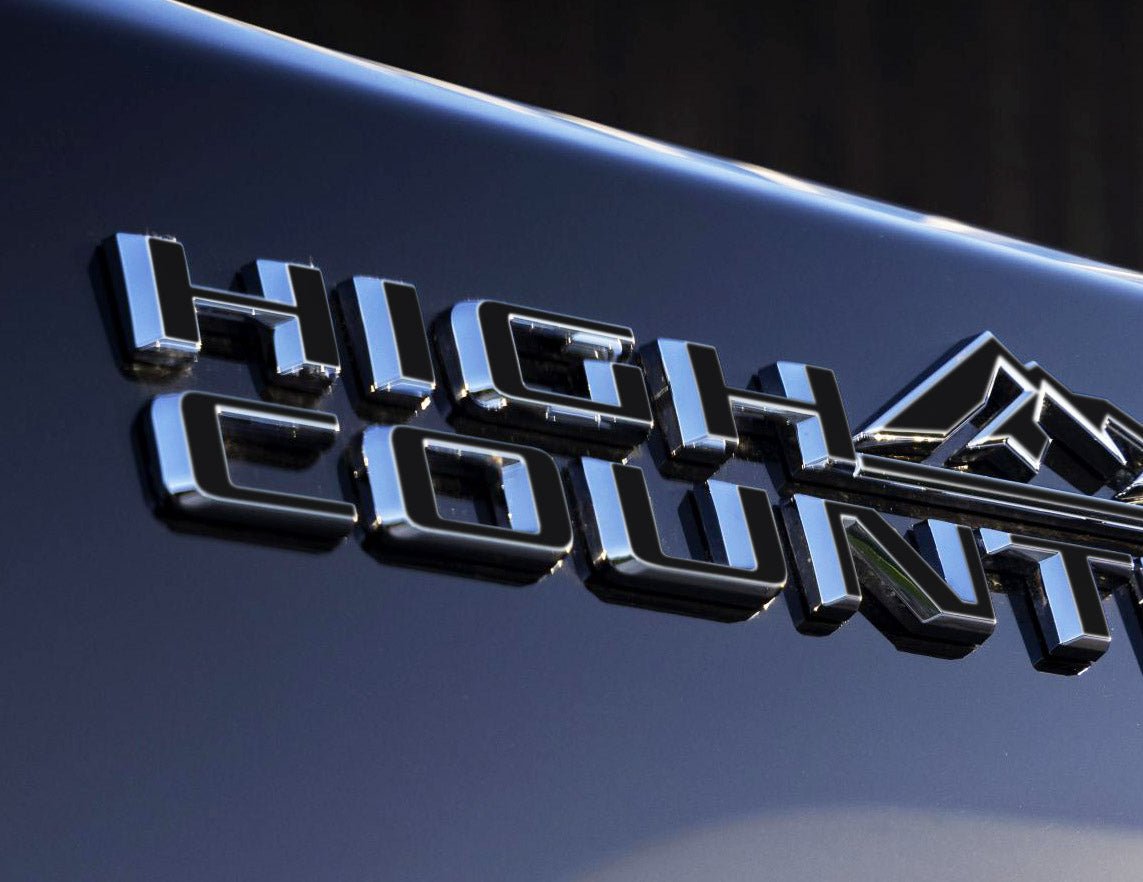 Premium Cast Vinyl Decal Letters for 2019-2024 Silverado High Country Fender and Tailgate Emblems