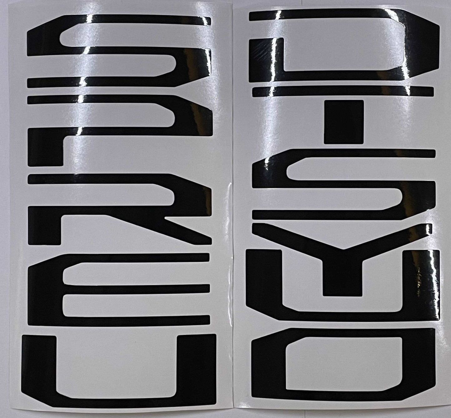Premium Cast Vinyl Decal Letter Inserts for 2017-2025 SUPER DUTY Hood
