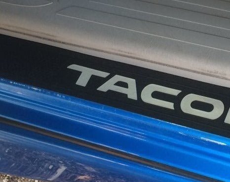Premium Cast Vinyl Decal Letter Inlays for 2005-2015 Tacoma Door Sill Protectors x2