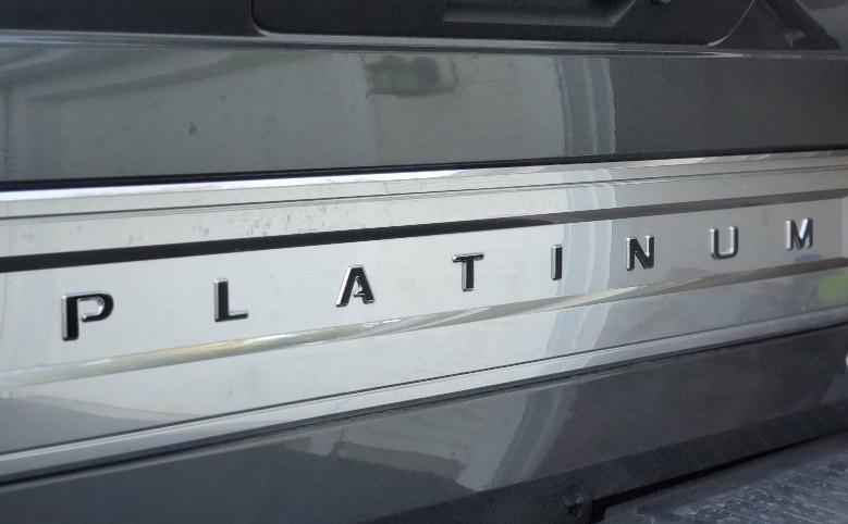 Premium Cast Vinyl Decal Letter Inserts for 2017-2025 F-250/F-350 PLATINUM Tailgate