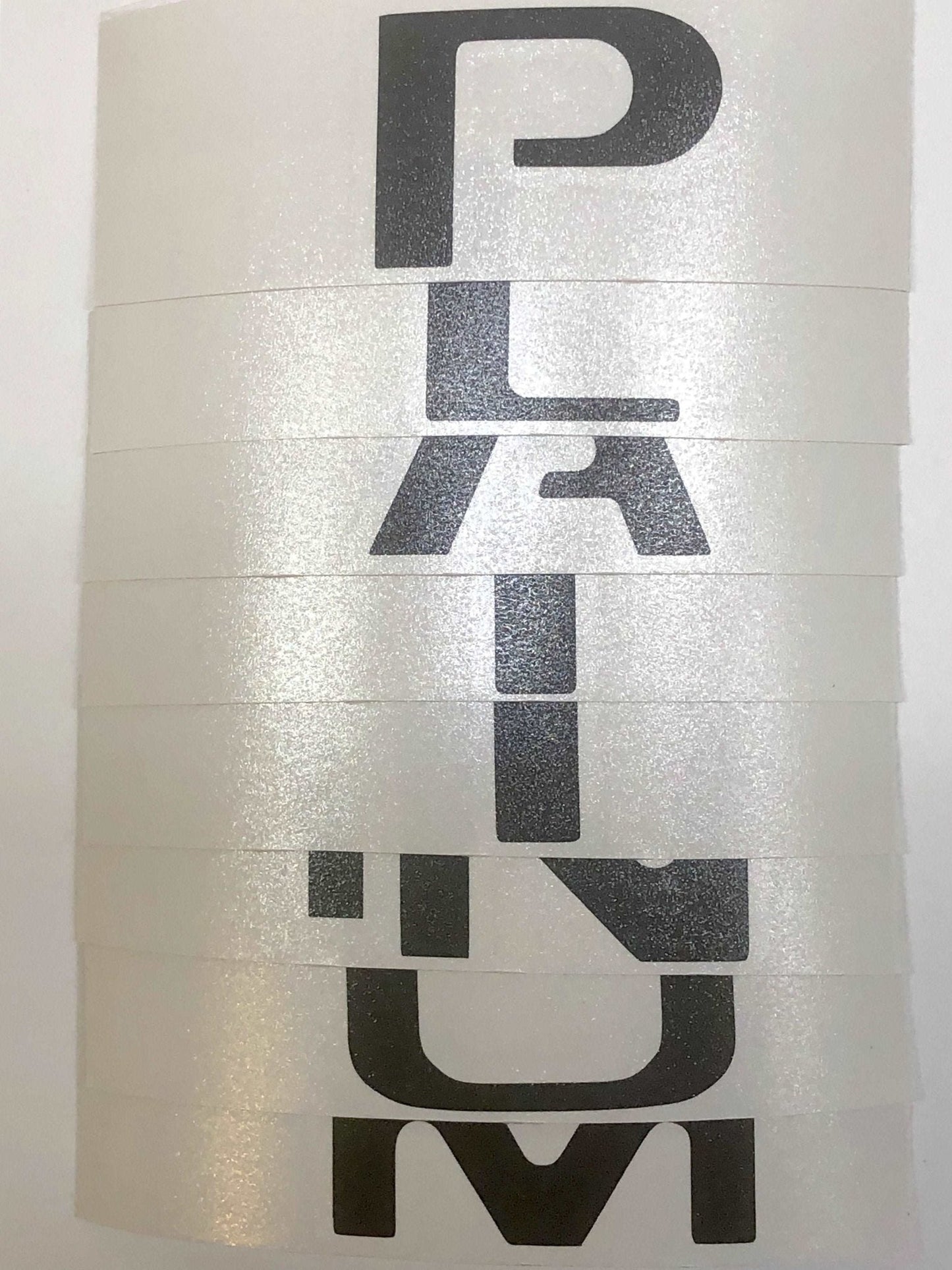 Premium Cast Vinyl Decal Letter Inserts for 2017-2025 F-250/F-350 PLATINUM Tailgate