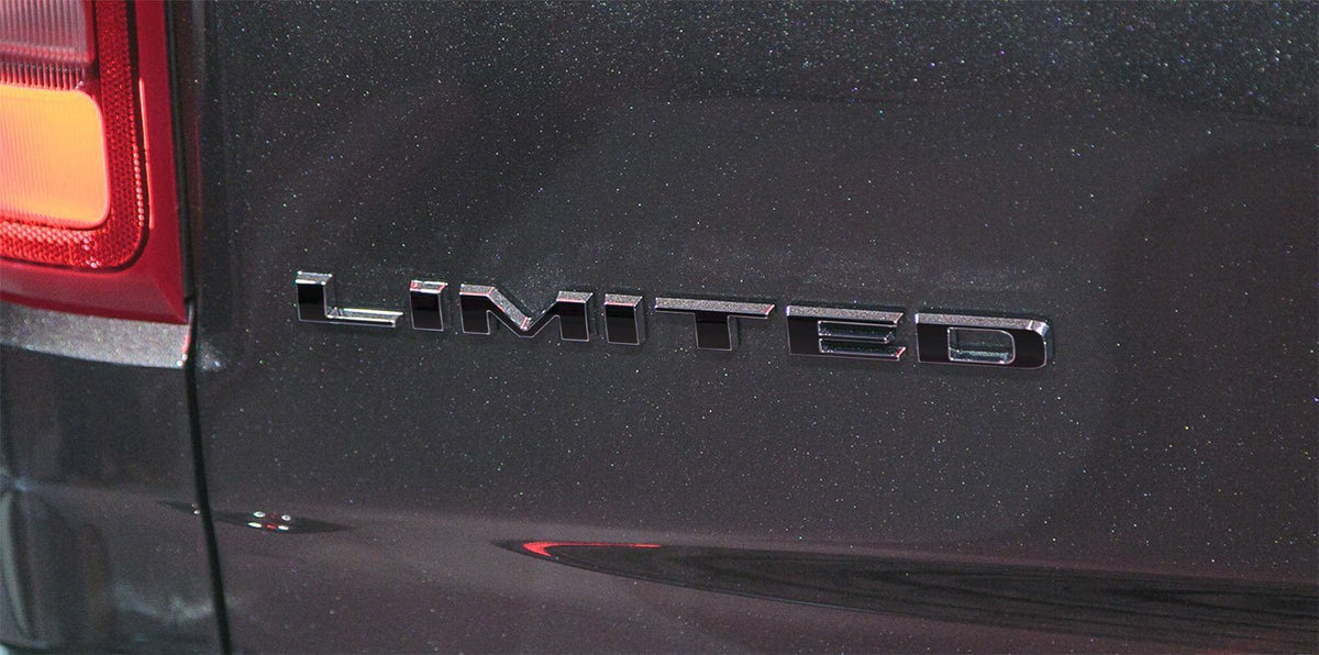 Premium Cast Vinyl Decal Letters for 2019-2025 RAM 1500 Limited Doors and Tailgate Emblems
