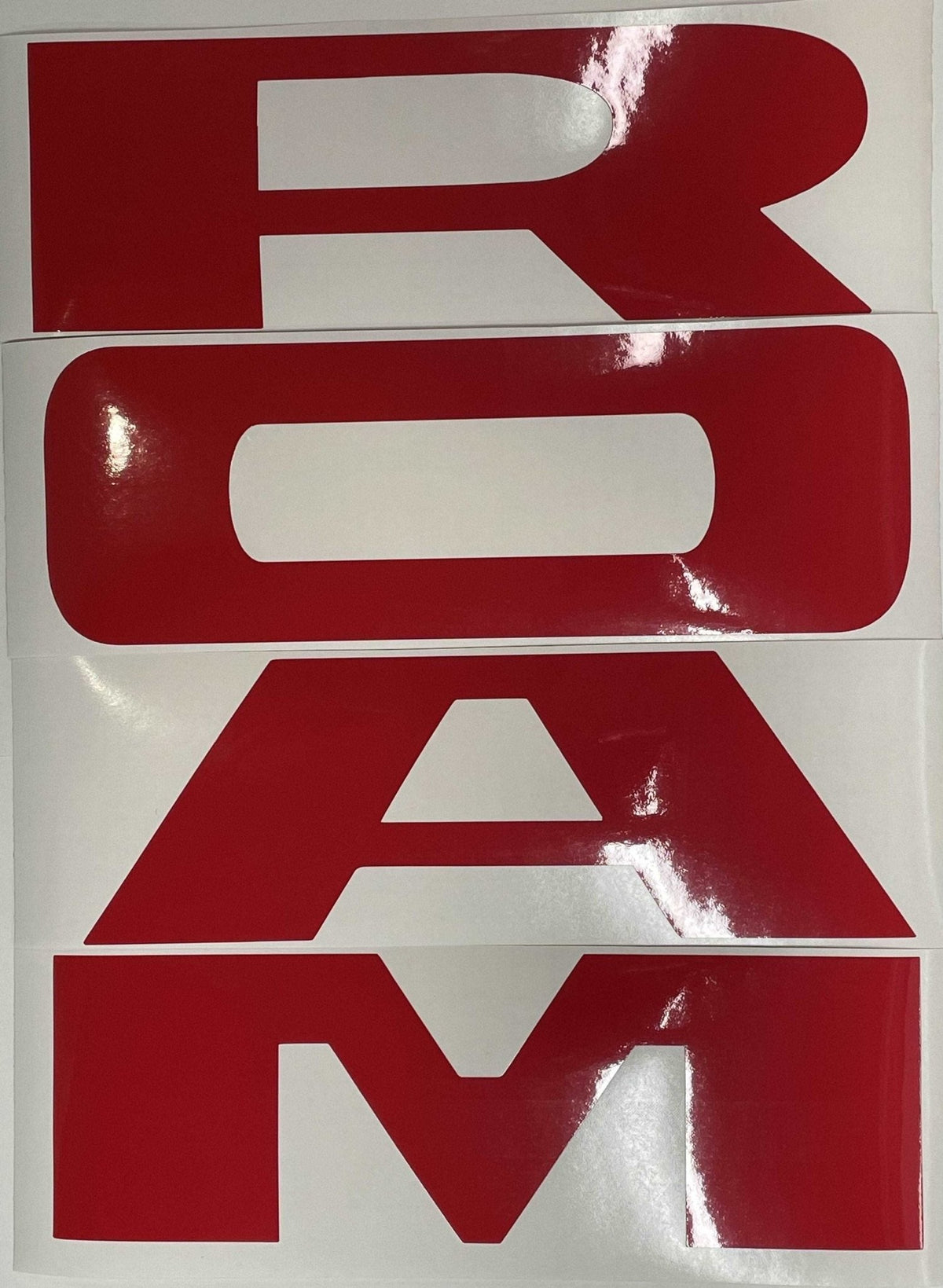 Premium Cast Vinyl Decal Letter Inlays for 2019-2024 RAM 1500 Rebel Tailgate