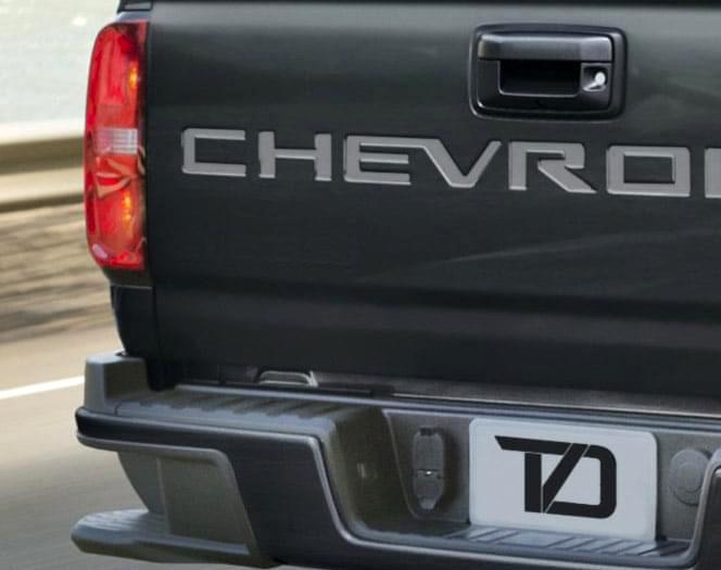 Premium Cast Vinyl Decal Letter Inserts for 2021-2025 Colorado Tailgate