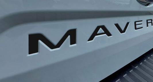 Premium Cast Vinyl Decal Letter Inserts for 2022-2025 Maverick Tailgate