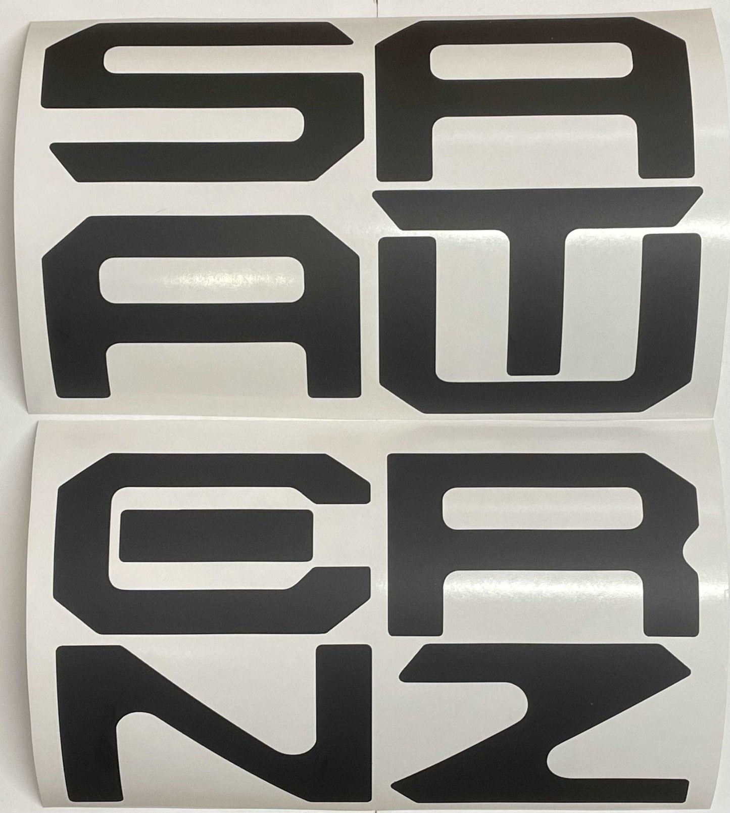 Premium Cast Vinyl Decal Letter Inserts for 2022-2025 Santa Cruz Tailgate