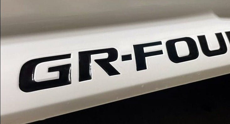 Premium Cast Vinyl Decal Letter Inserts for 2023-2025 Corolla GR-Four Rocker Panels