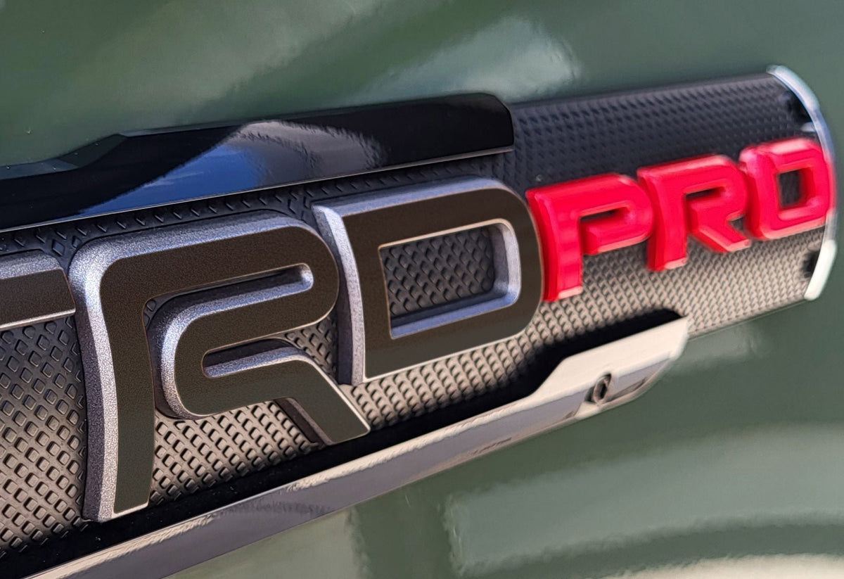 Premium Cast Vinyl Decal Letter Inlays for 2017-2021 Tacoma TRD Pro Door Emblems