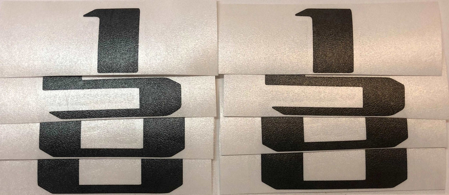 Premium Cast Vinyl Decal Number Inlays for 2019-2025 RAM 1500 Hood x2