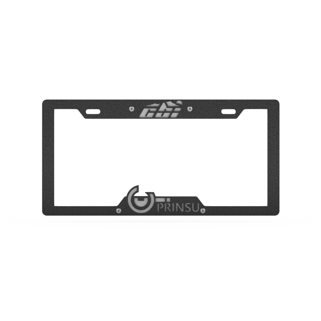 License Plate Cover Black/Gray CBI Offroad