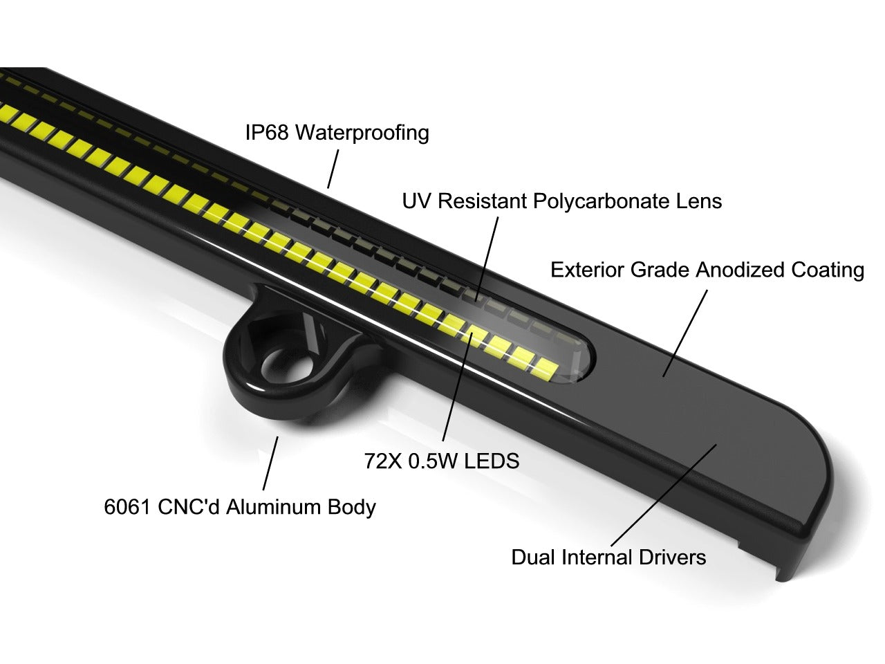 16+ Toyota Tacoma LPR 1800 Lumen LED Reverse Light Kit in 5.5K White