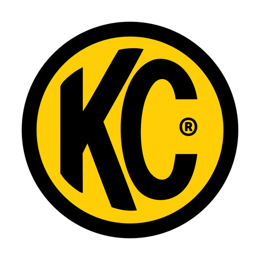 6" Round Decal - Yellow / Black KC Logo