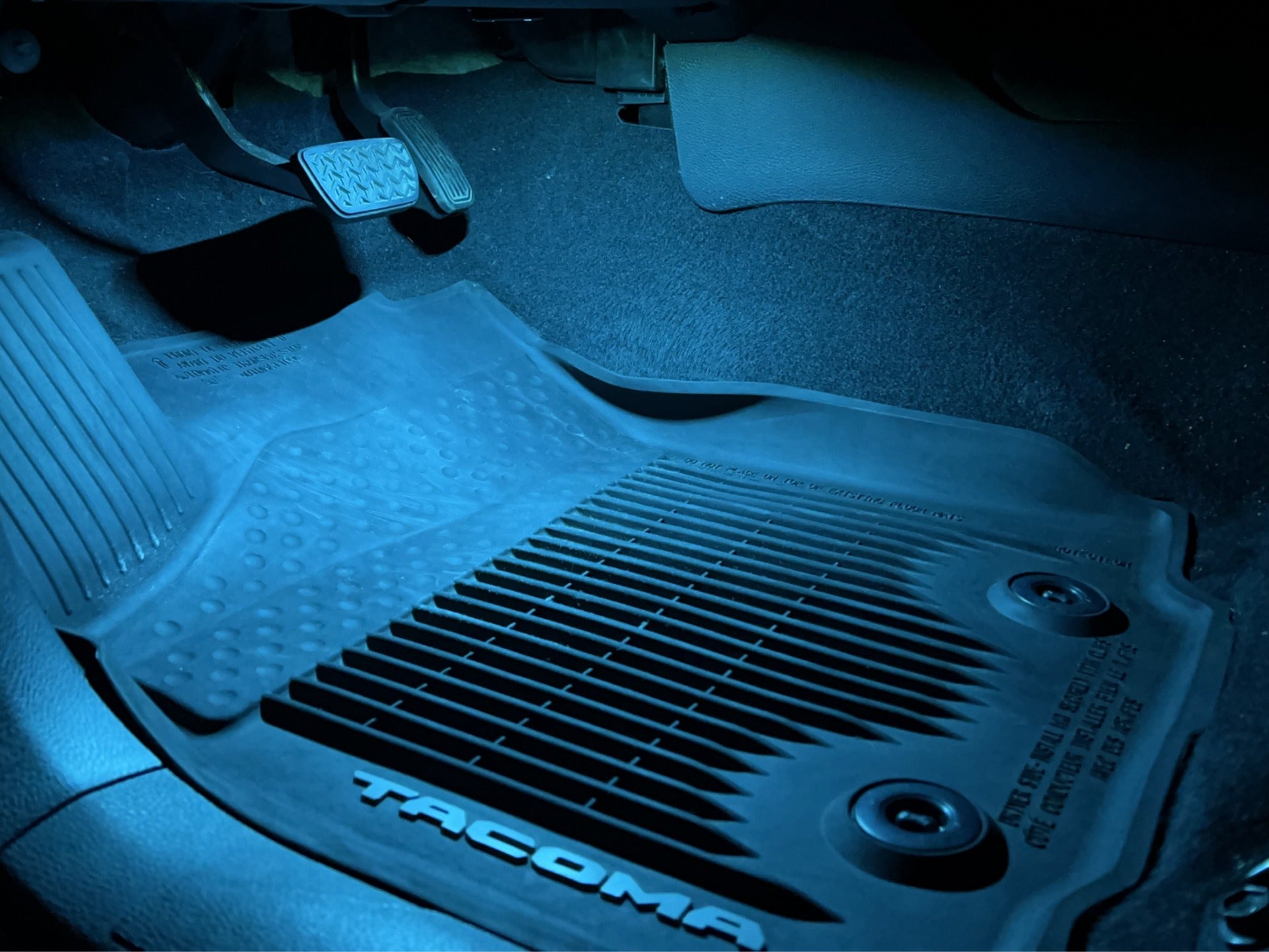 3rd Gen Tacoma Aqua "Dash Color" Footwell Light Kit Front