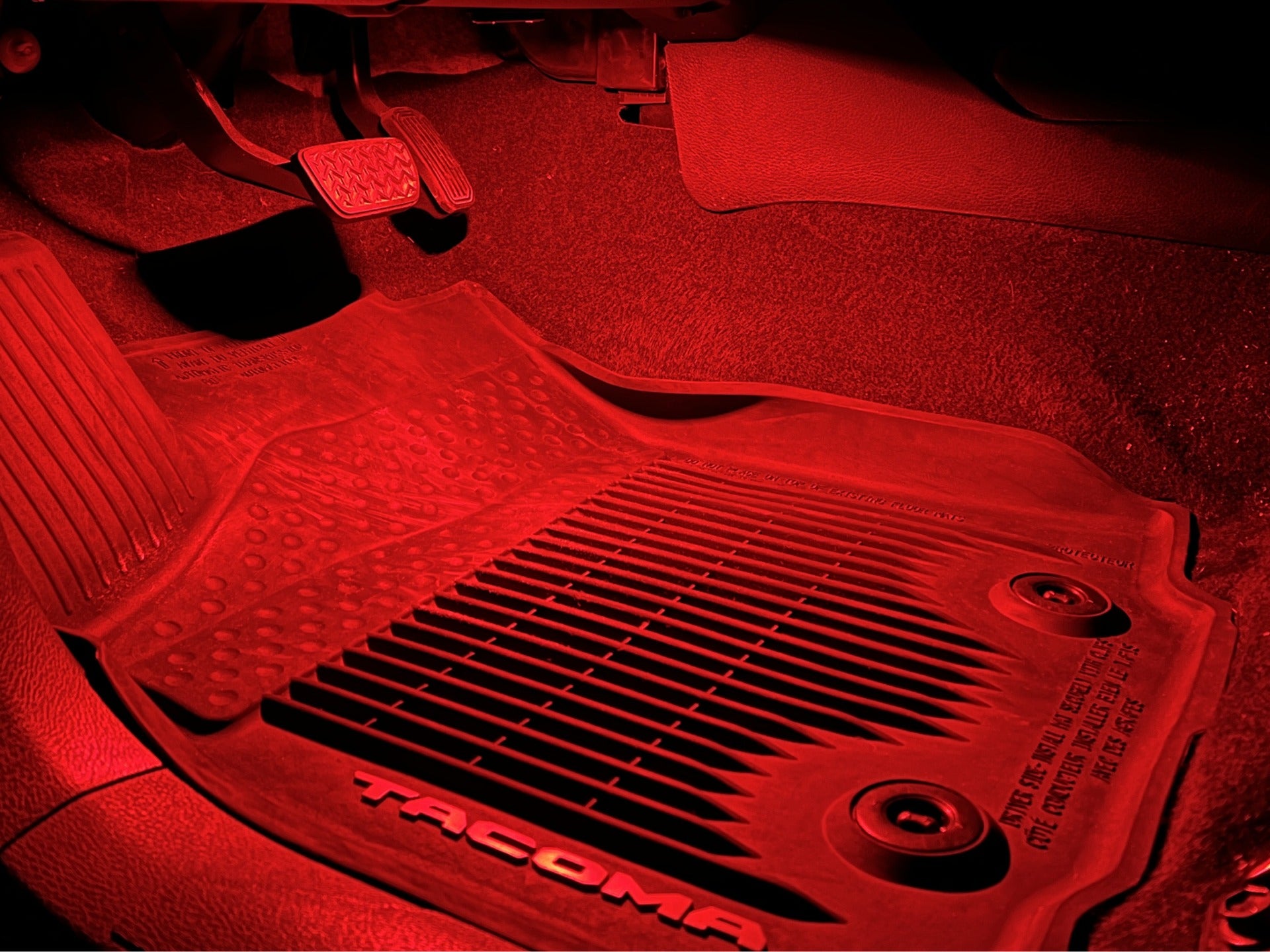 3rd Gen Tacoma Red Footwell Light Kit Front