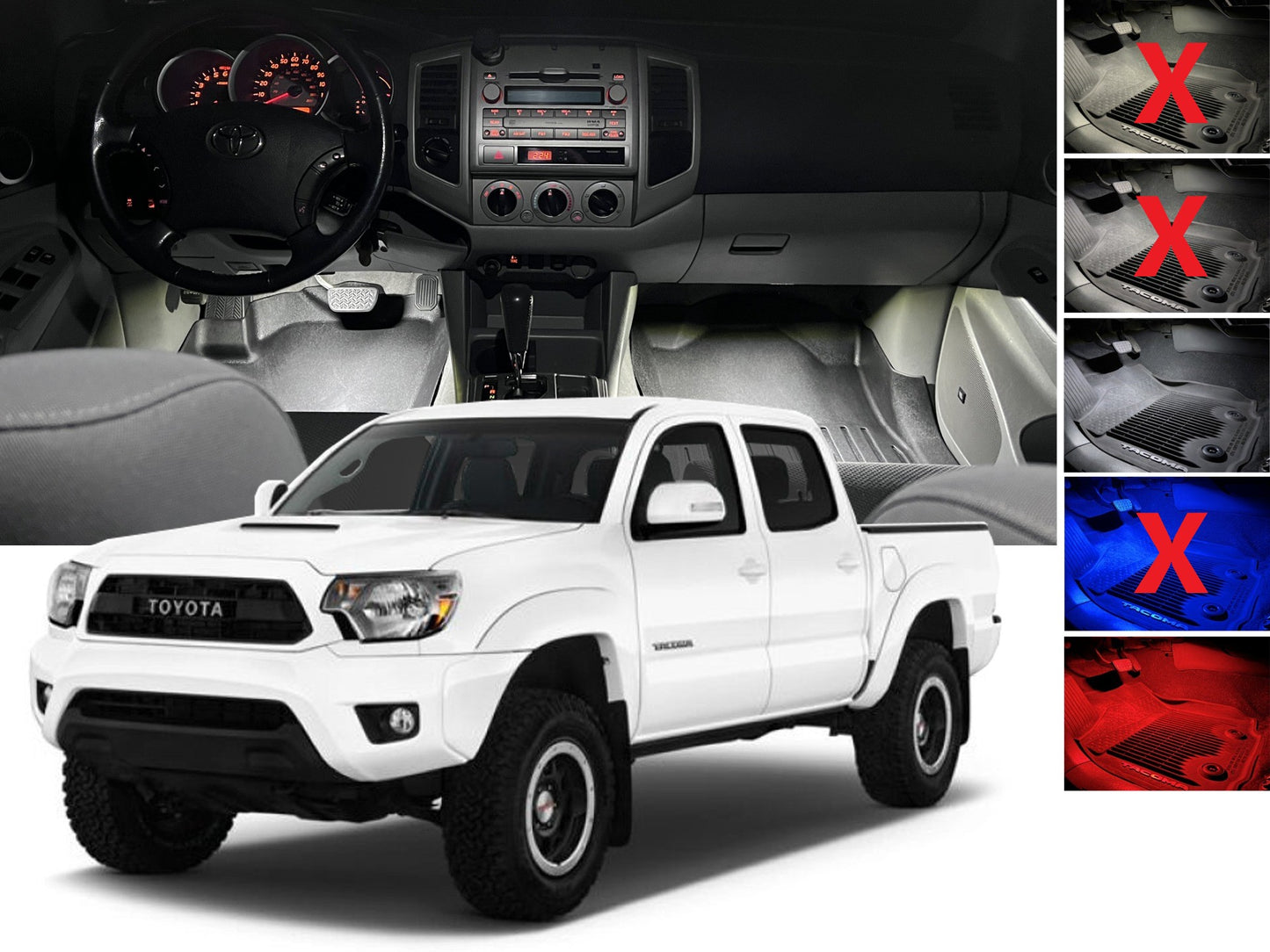 05-15 TOYOTA TACOMA DUAL OUTPUT FRONT FOOTWELL KIT