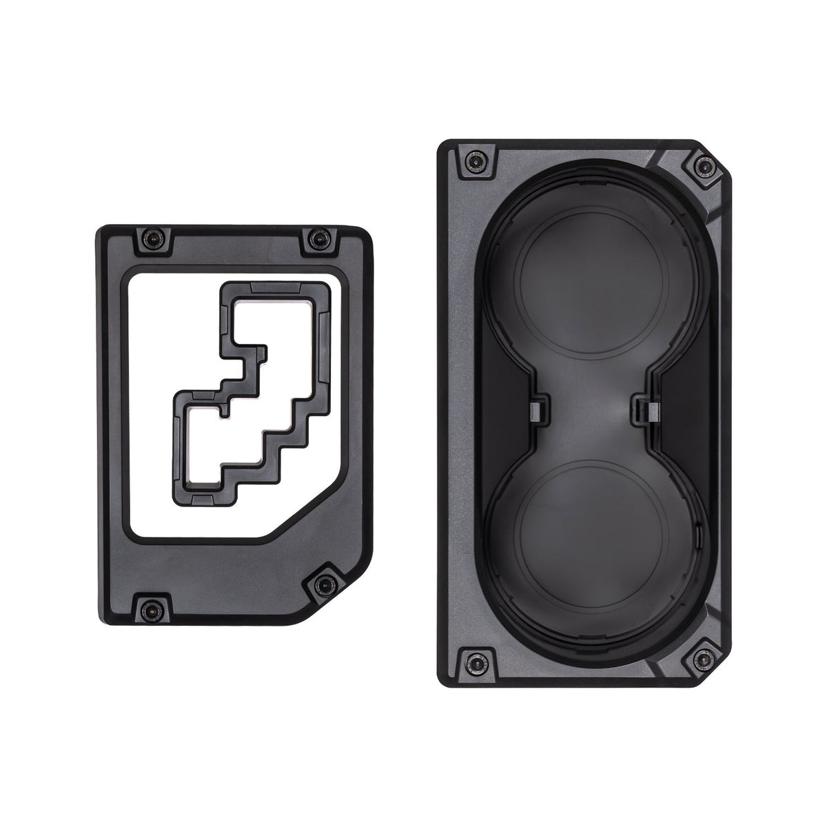 V2 Oversize Cup Holder + Shifter/Shift Gate Trim Rings (2014-2021 Tundra) - BLACK