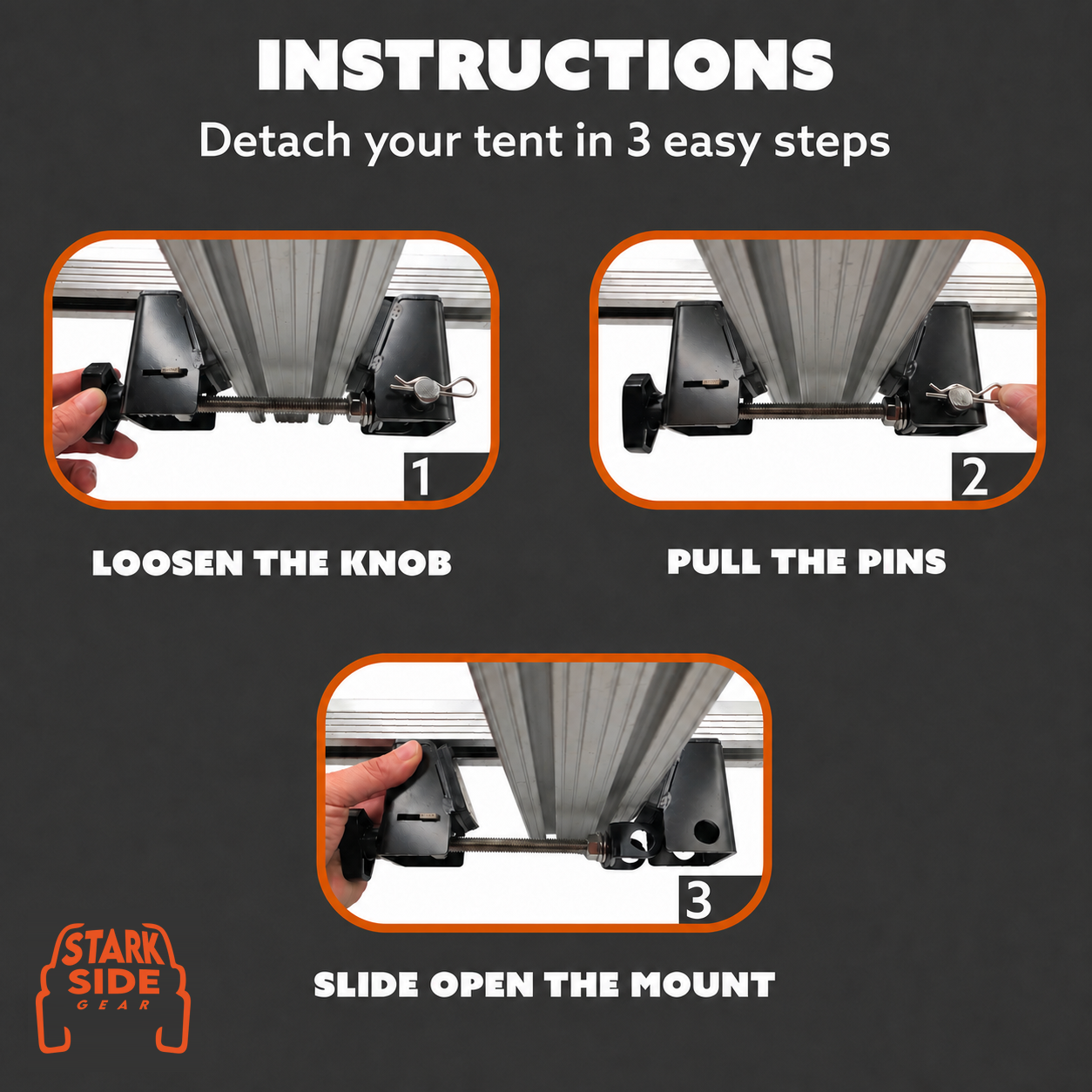 The Slipstream - Quick Release Tent Mounts (Option C)