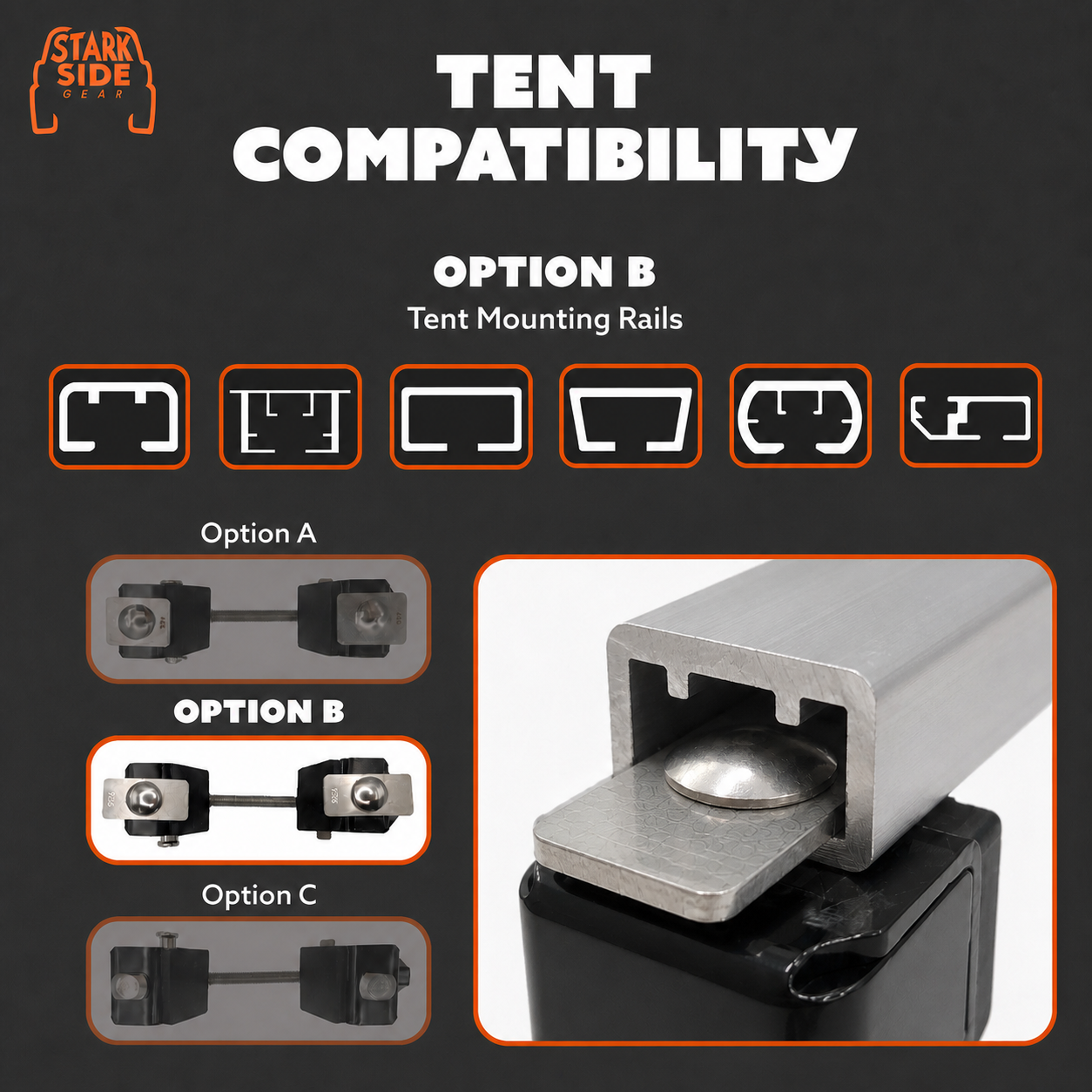 The Slipstream - Quick Release Tent Mounts (Option B)