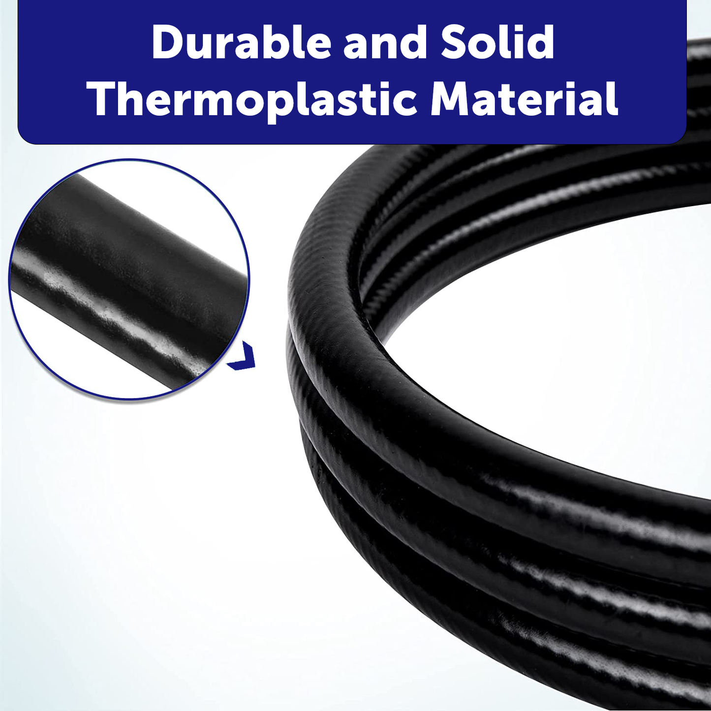 Flame King Thermo Plastic Hose Assembly for LP and Natural Gas, 24 Inch, 3/8 Inch