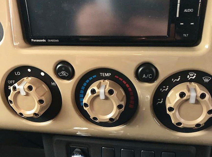 Climate Knobs (FJ Cruiser) - QUICKSAND