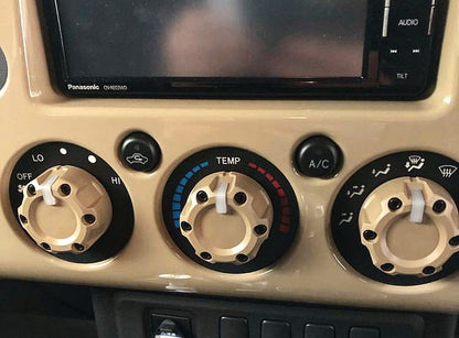 Climate Knobs (FJ Cruiser) - VOODOO BLUE