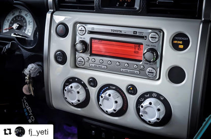 Climate Knobs (FJ Cruiser) - WHITE