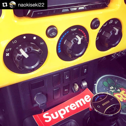Climate Knobs (FJ Cruiser) - WHITE