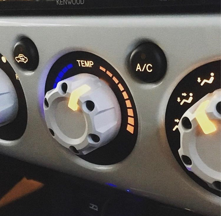 Climate Knobs (FJ Cruiser) - SUN FUSION YELLOW