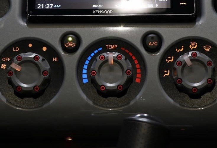Climate Knobs (FJ Cruiser) - WHITE