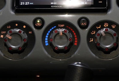 Climate Knobs (FJ Cruiser) - WHITE